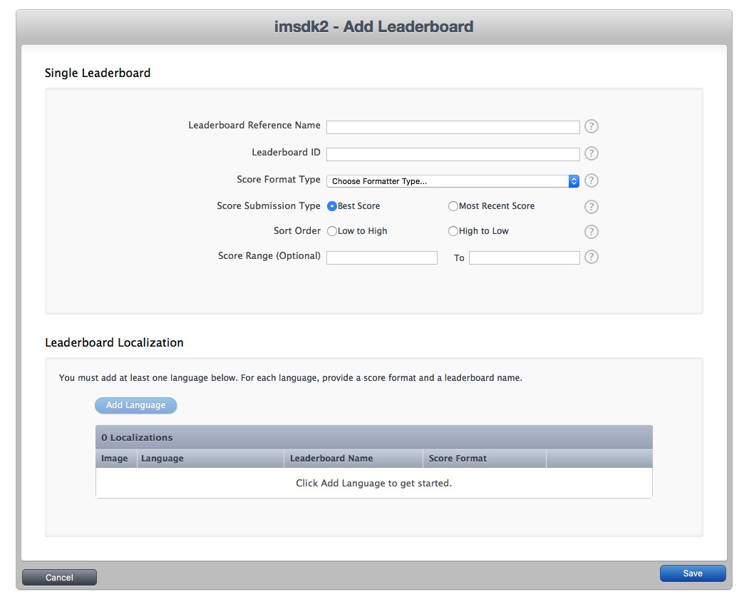 iTunes leaderboard configuration_1